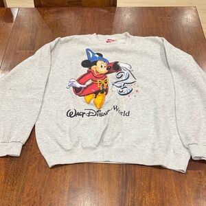 RARE Vintage 90s Sorcerer Mickey 25th Anniversary Walt Disney World Sweater
